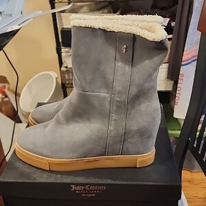 Juicy Couture Black Label dk grey suede size 11 brand New